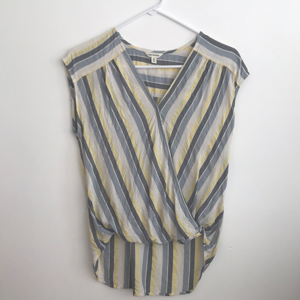 Max Studio Wrap Top